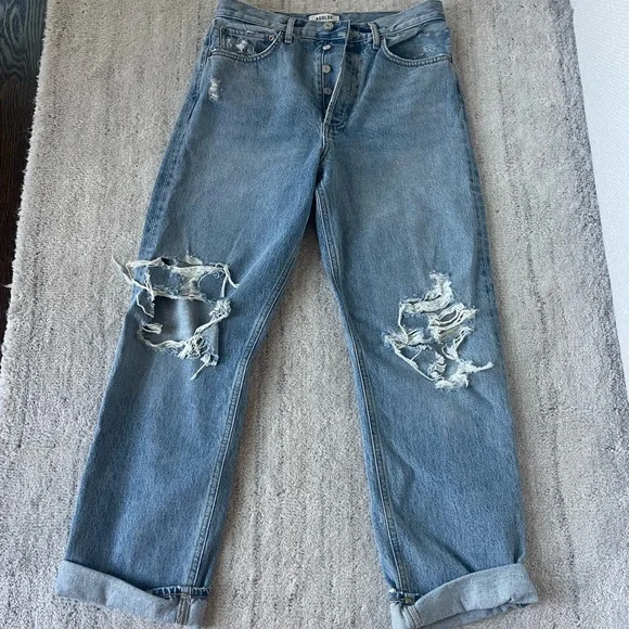 Agolde 90s Mid Rise Straight Fit Jeans - Picture 5 of 8